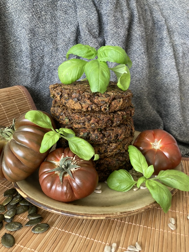 Lentil burger patties